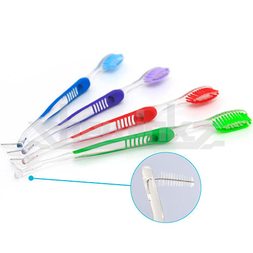 21140 Dual Ended V-trim Orthodontic Toothbrush