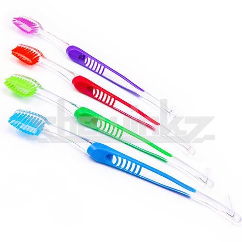21141 Teenage Dual Ended V-trim Orthodontic Toothbrush