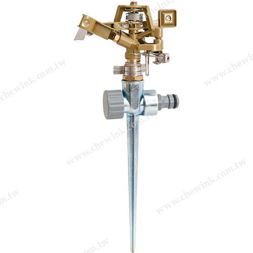 P10171 Zinc Impact Sprinkler with Zinc 2-way Spike