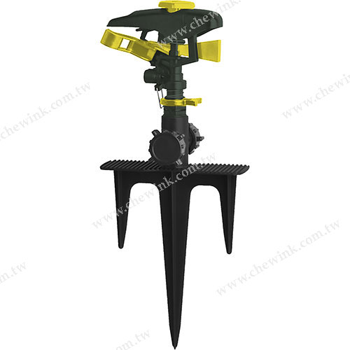 P10173 Plastic Impact Sprinkler Head with Step Spike