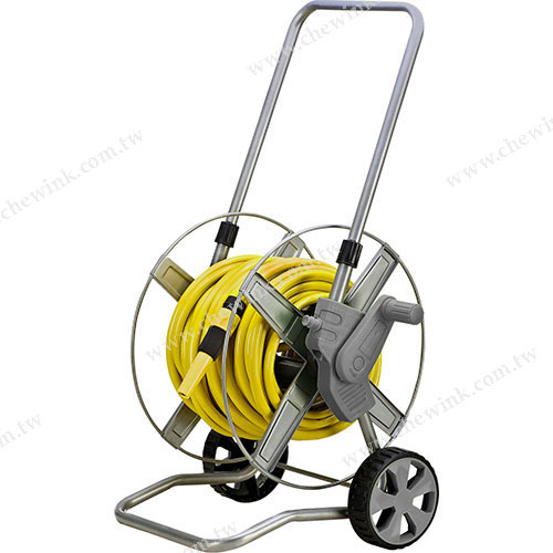 P20103 Metal Garden Manual Foldable Hose Reel Cart