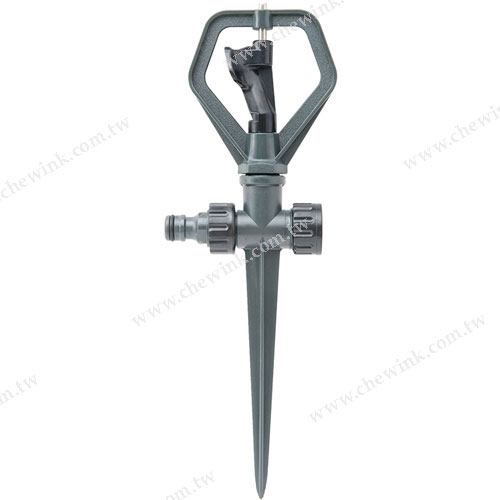 P50525 Plastic Spinner Lawn Sprinkler with Plastic Spike