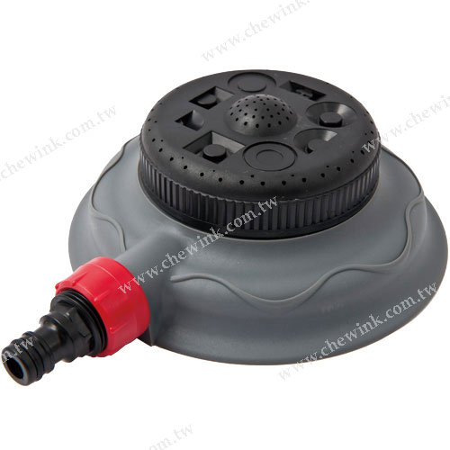 P50539 Plastic 8-Pattern Stationary Water Sprinkler